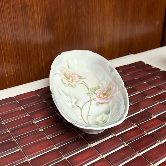 Antique LEUCHTENBURG Germany Porcelain majestic Roses tray - Picture 12 of 15